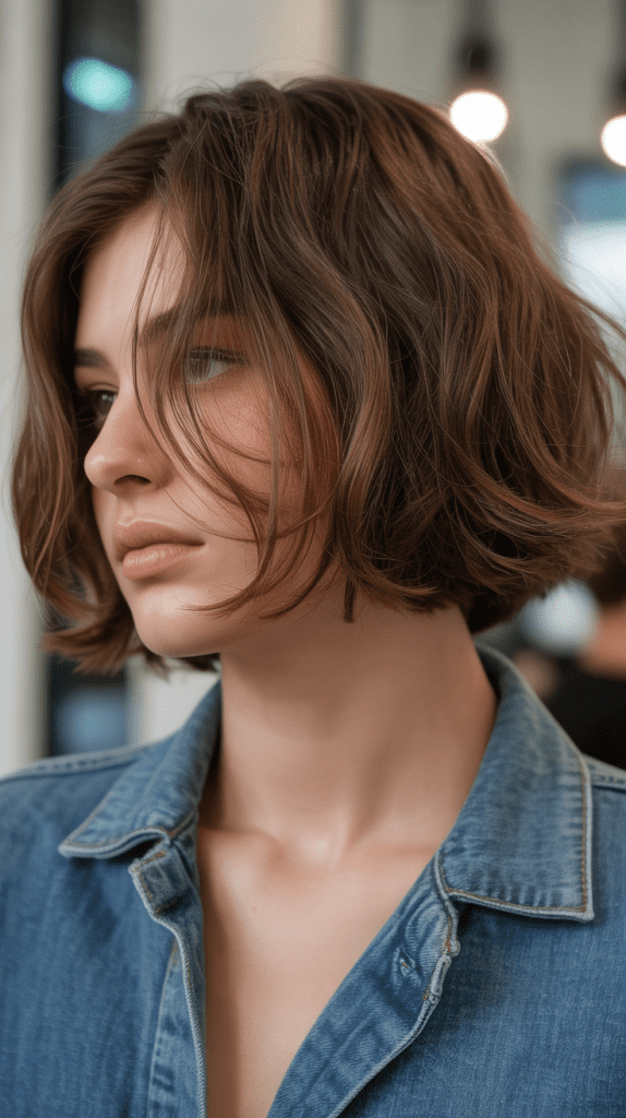 Textured French Bob with Layers
