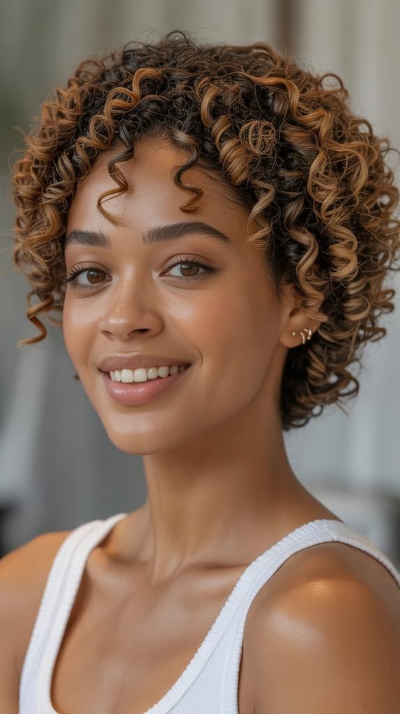  Twist-Outs with Defined Curls