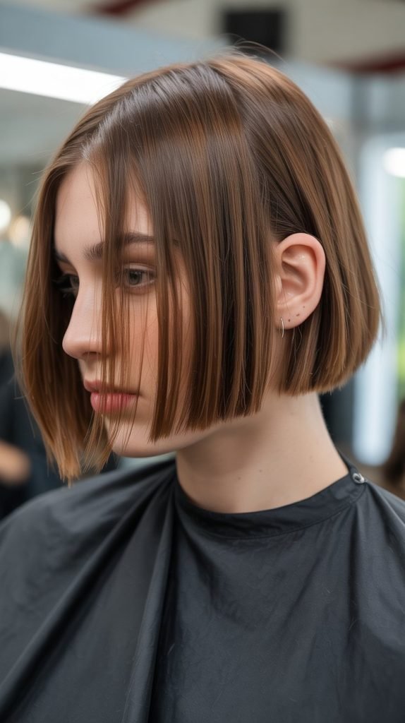 Layered Blunt Bob with Precision Point Cutting