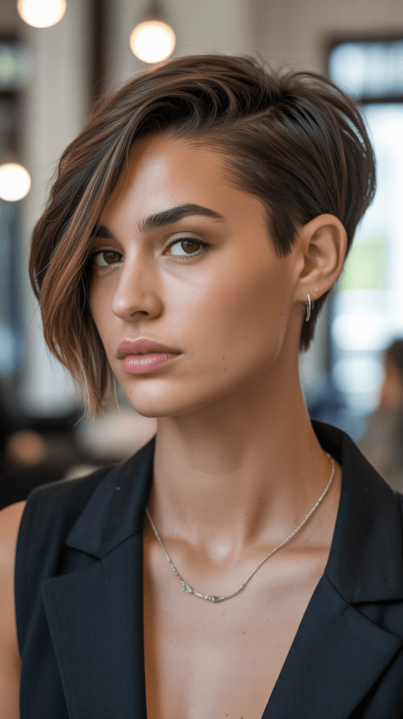 Asymmetrical Pixie Cut
