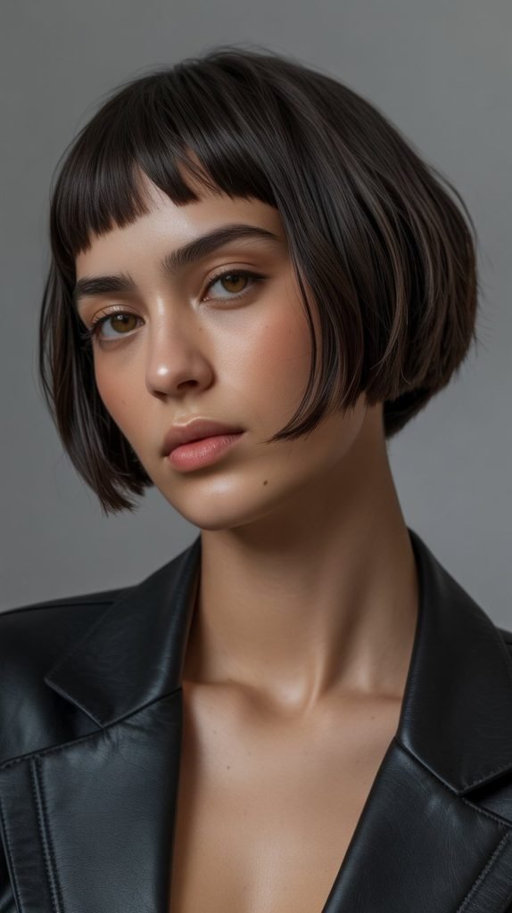 Inverted Bob with Micro Bangs
