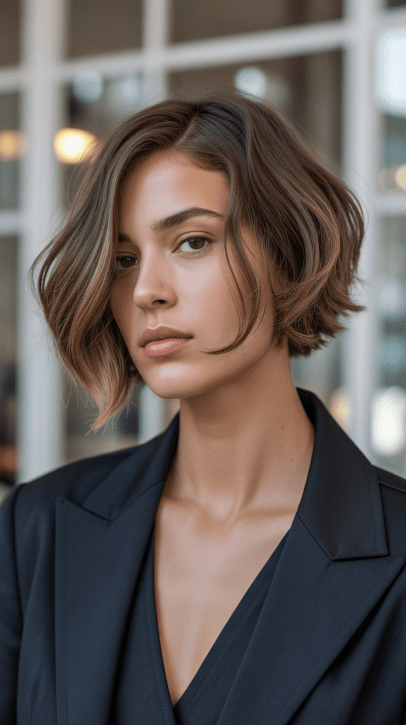 Modern Layered French Bob