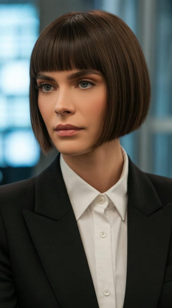 Precision Bob with Micro-Textured Fringe