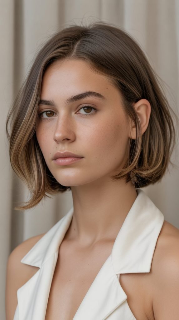  Minimalist Layered French Bob