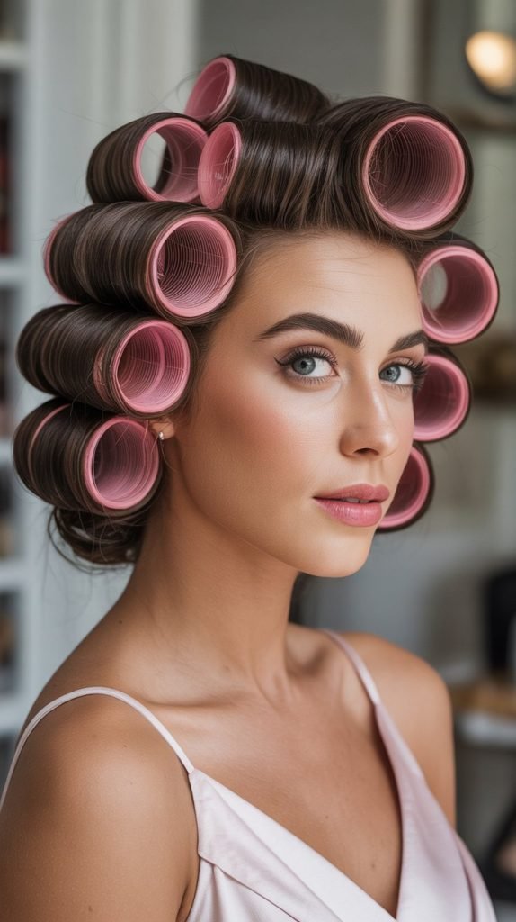  Graduated Pin Curl Style