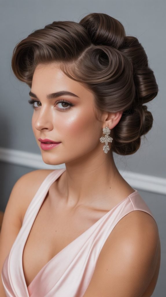 Pinned Curl Updo