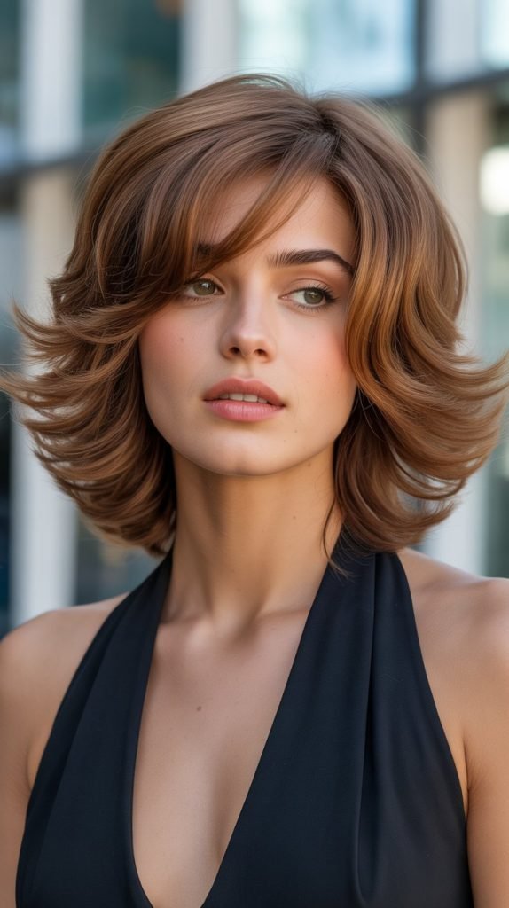 Voluminous Layered French Bob