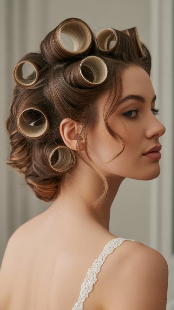  Spiral Pin Curl Updo