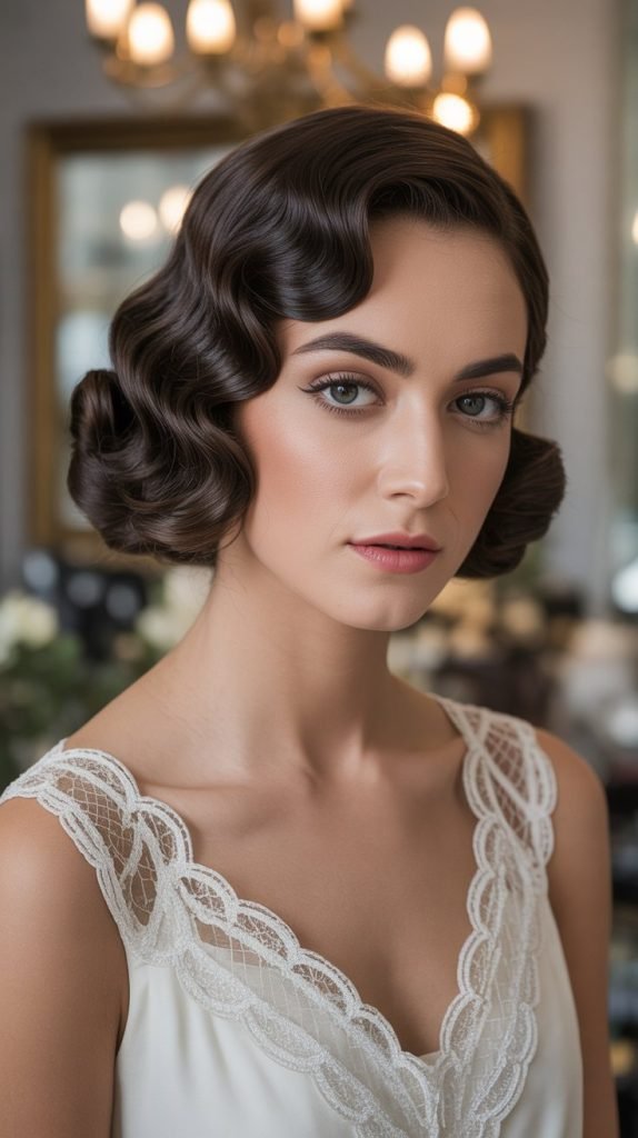  Vintage Pin Wave Updo