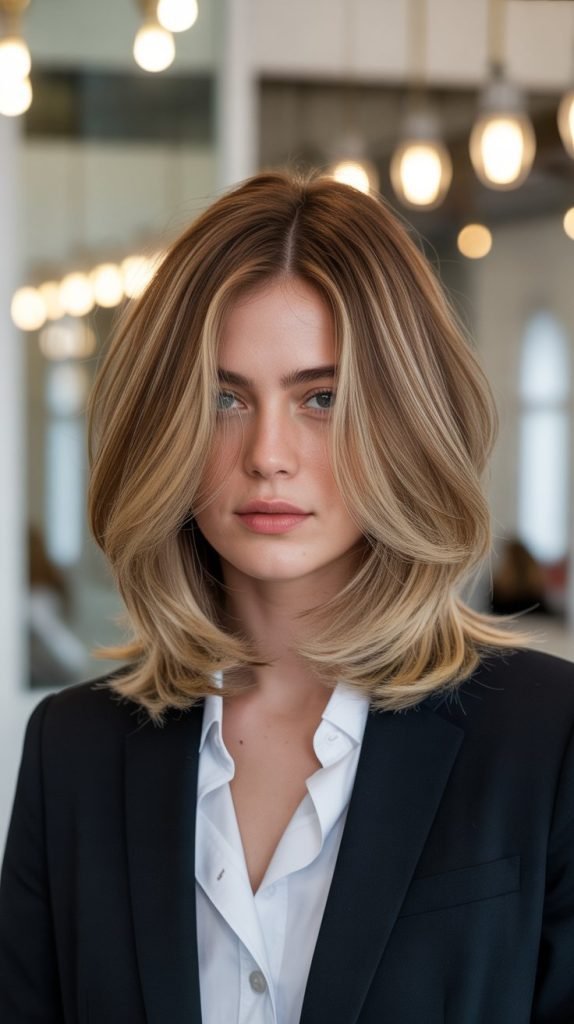  Long Layered French Bob (Lob)