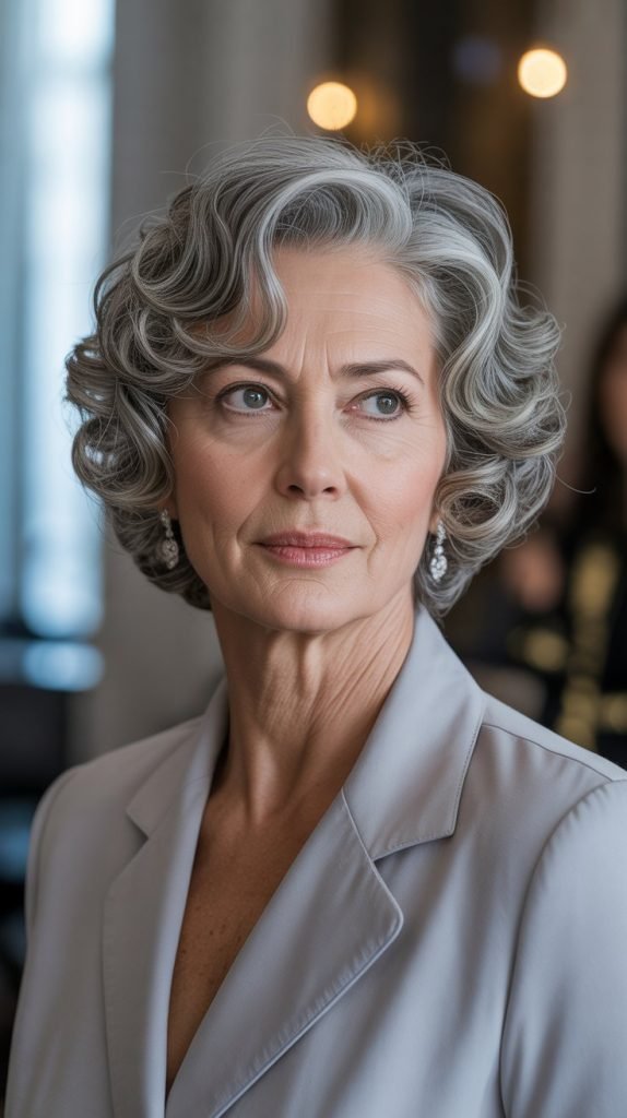  Classic Short Curly Bob