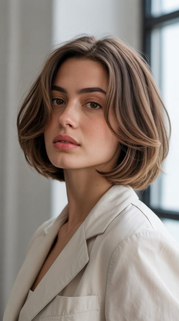 Classic Layered French Bob