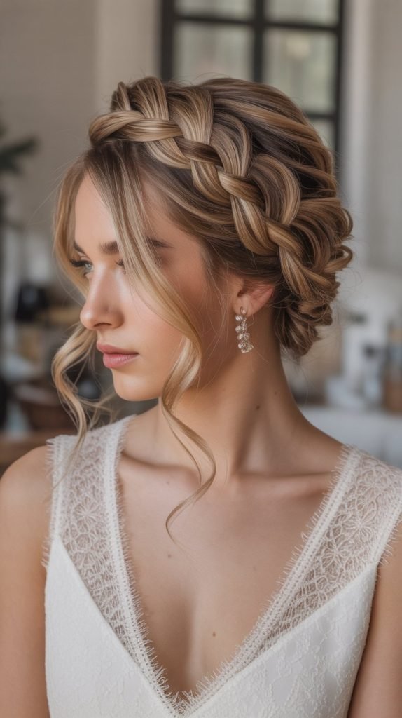 Crown Braid with Textured Base