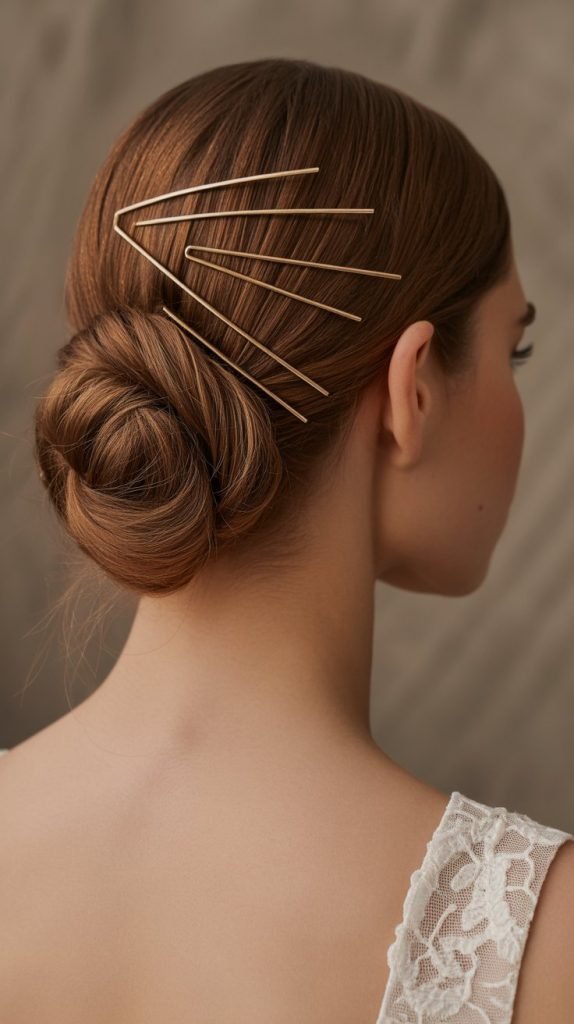  Geometric Pin Pattern Updo