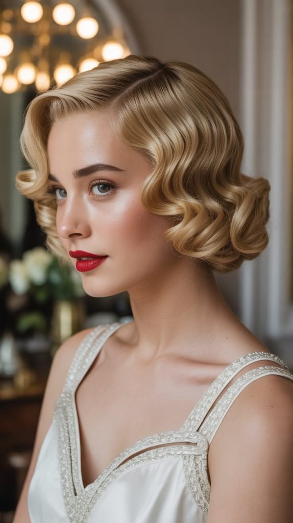 Vintage Finger Wave Updo