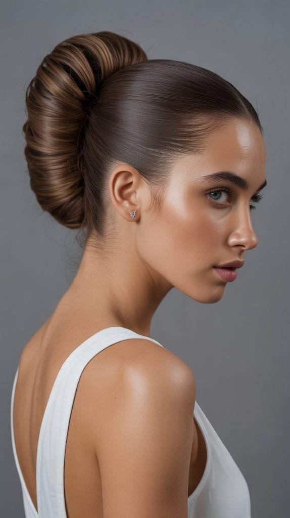  Asymmetrical Side Bun