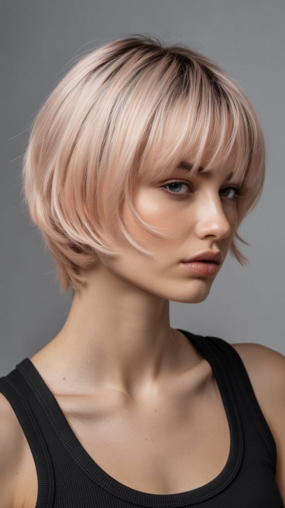 Graduated Micro Bob with Soft Fringe