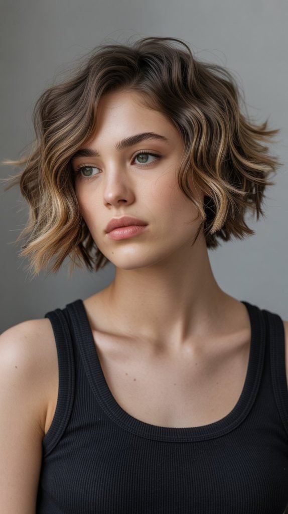 Piece-y Shaggy French Bob