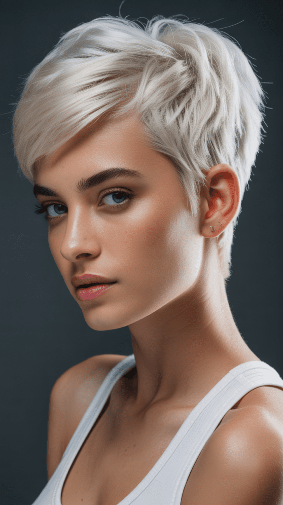 Platinum Blonde Pixie Perfection