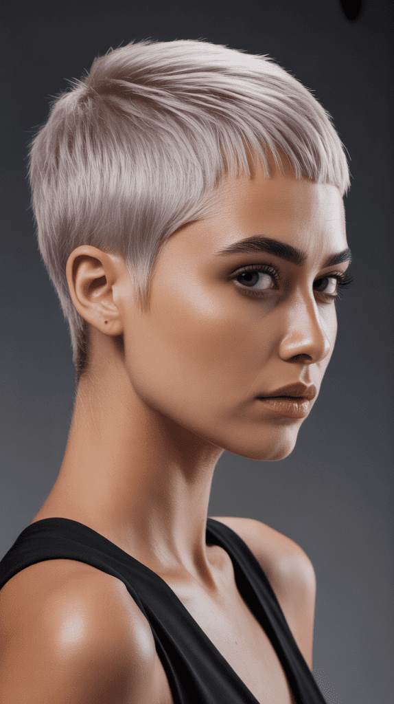Pixie Cut with Razor-Sharp Edges