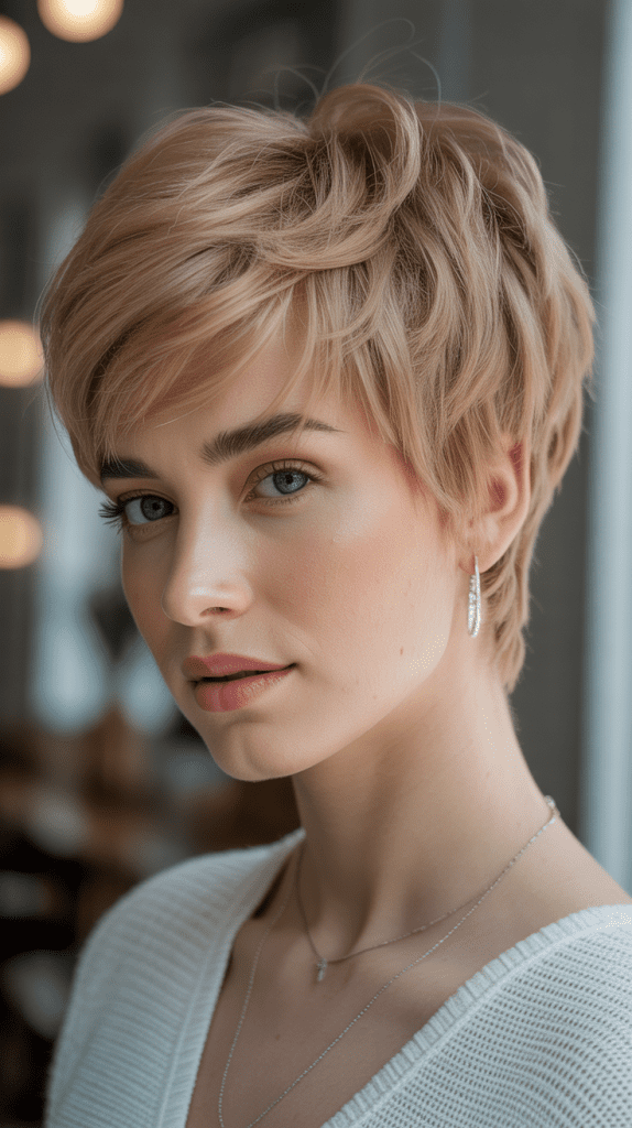 Soft Feathered Pixie Cut