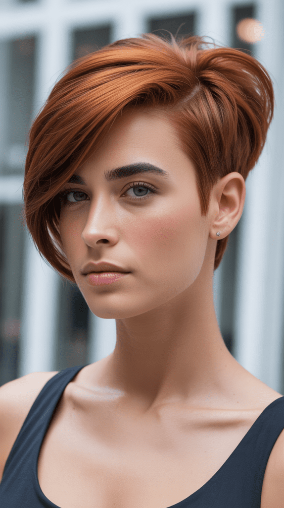 Asymmetrical Side-Swept Pixie