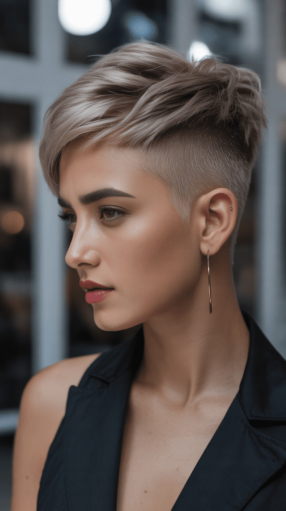 Edgy Undercut Pixie
