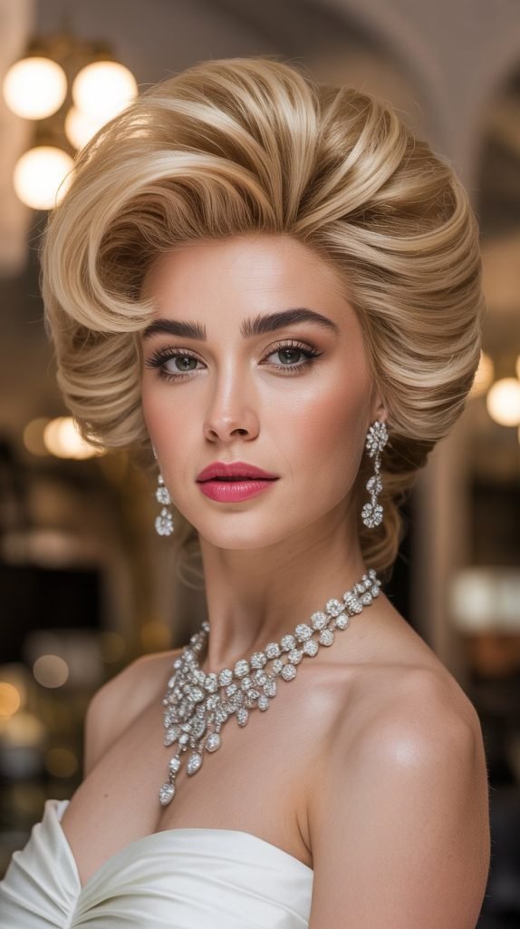  Vintage-Inspired Bouffant Updo