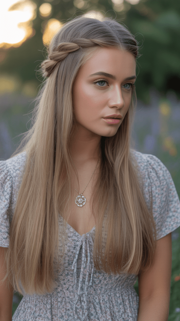 Half-Up Twisted Crown