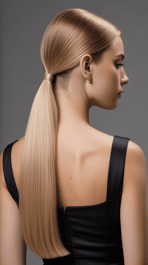Sleek Low Ponytail