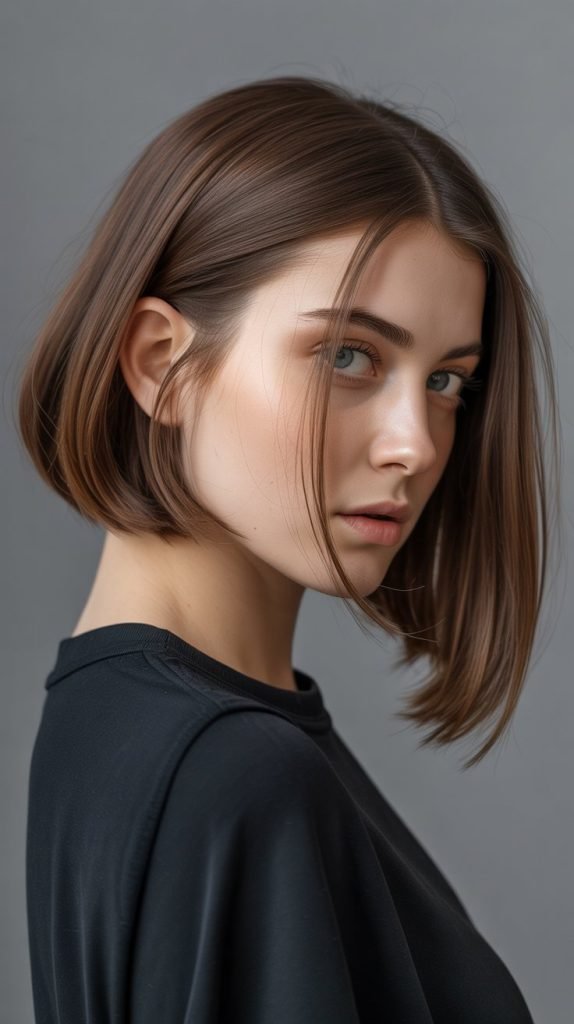  The Asymmetrical Neck-Length Bob