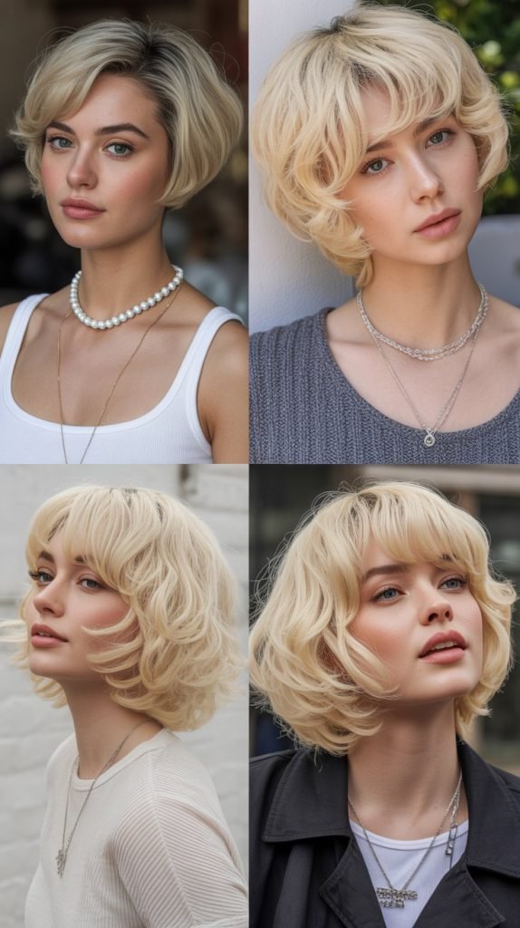 Top Synthetic '90s Blonde Bob Wigs