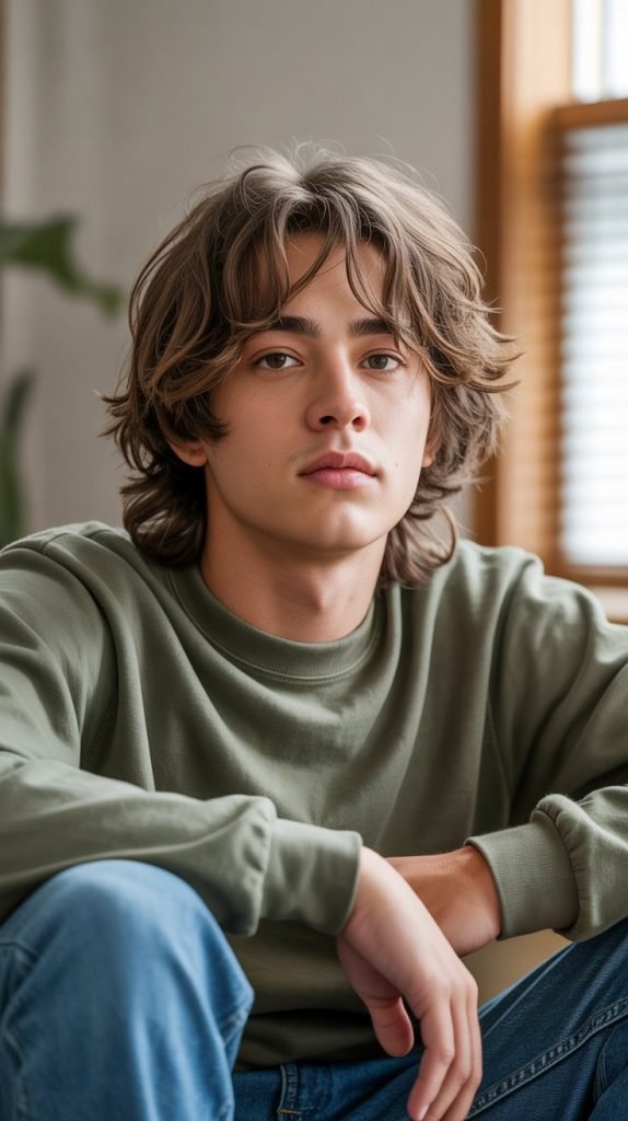 Messy Long Hair Style