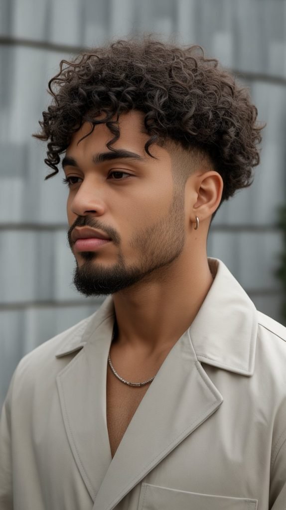  Curly Bowl Cut Modern