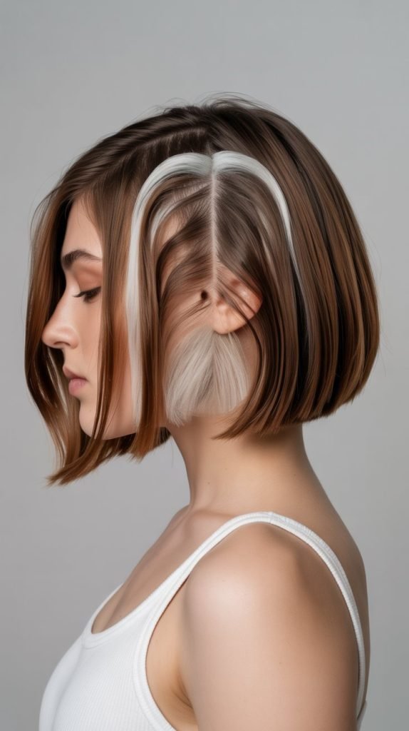 . Layered Blunt Bob with Internal Layers Only