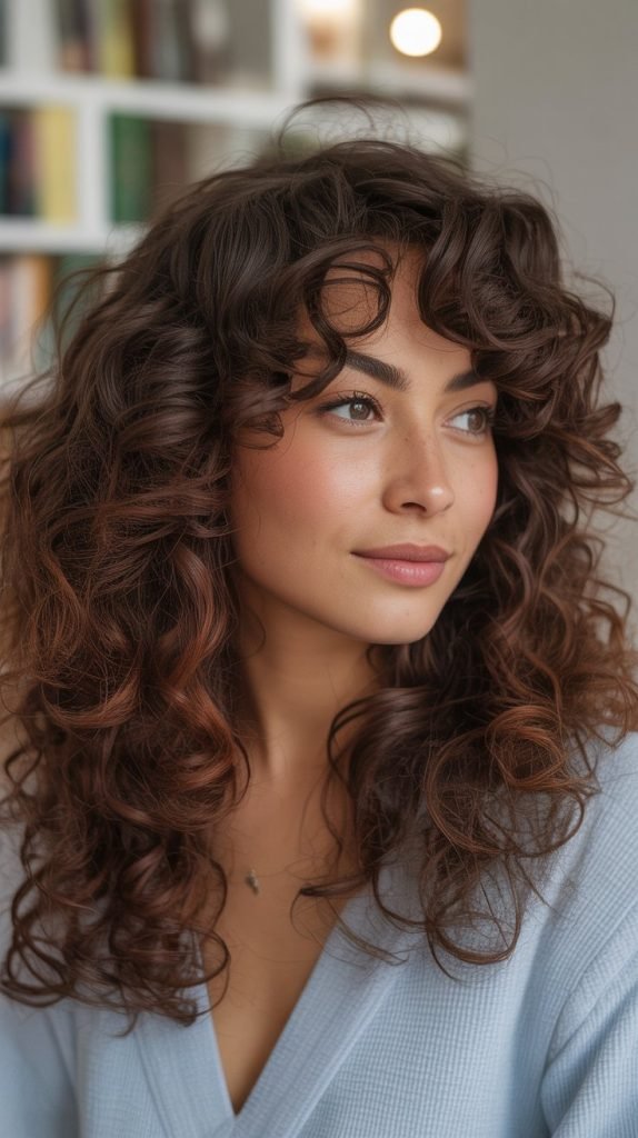 Rich Chestnut Balayage Highlights