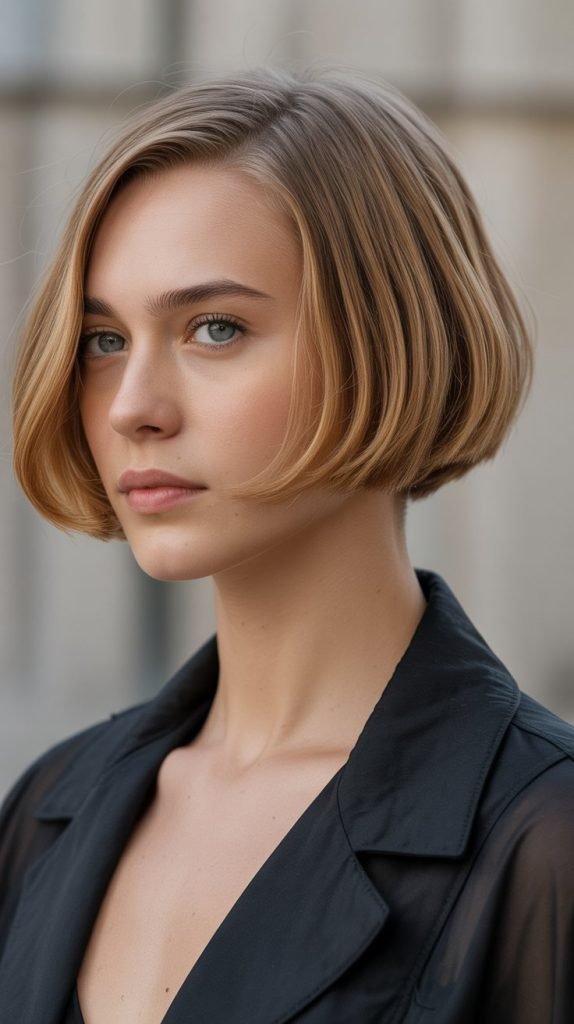 Curved Ear-Length Bob