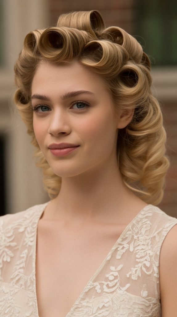 22. Romantic Pinned Curls