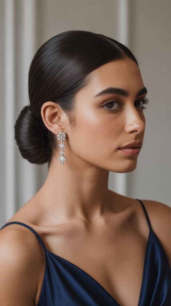 16. Elegant Side Chignon