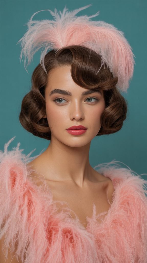 Feathered Crop: Vintage-Inspired Texture