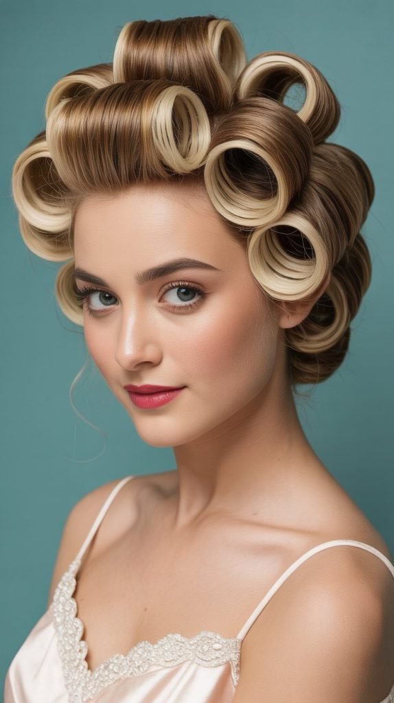 Vintage Pin Curl Cluster