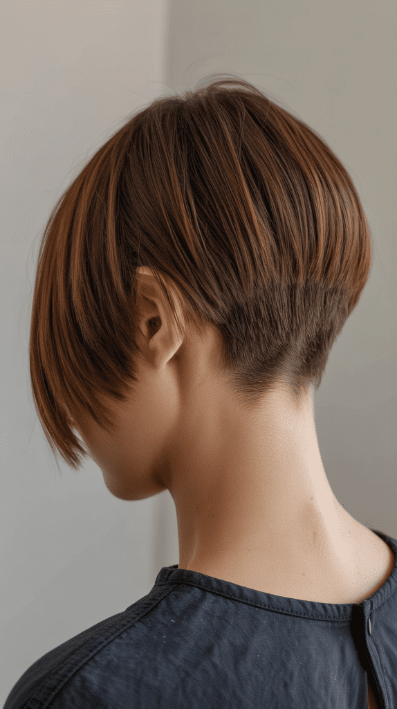 Short Inverted Bob with Tapered Nape