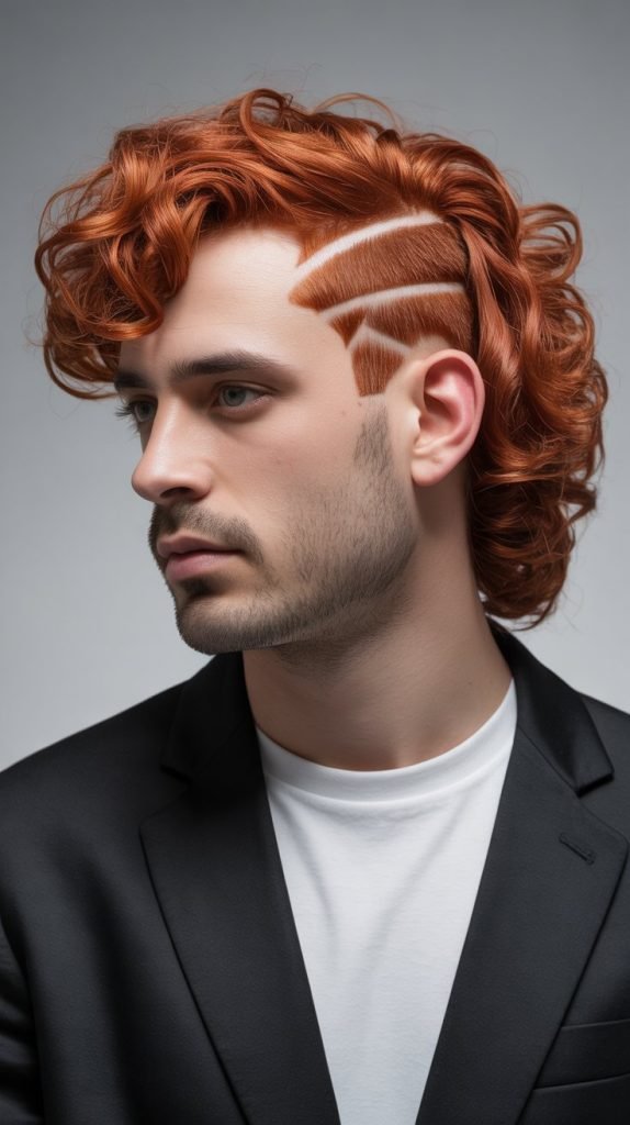 Disconnected Curly Mullet