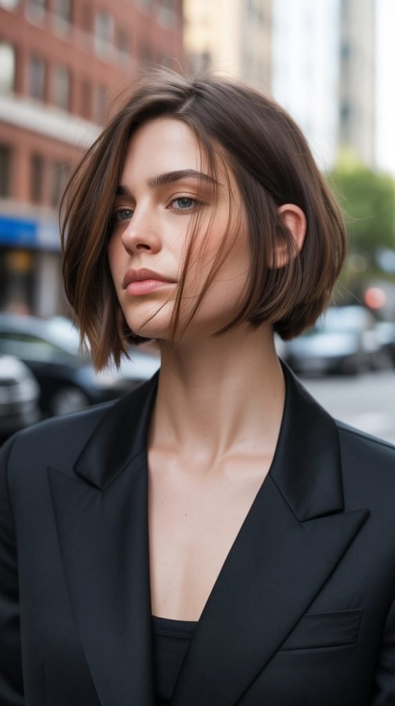 Disconnected Ear-Length Bob