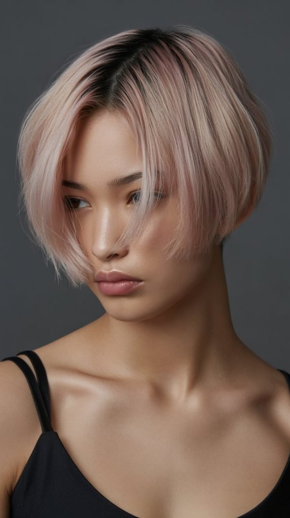 Dramatic Undercut Bob with High Impact