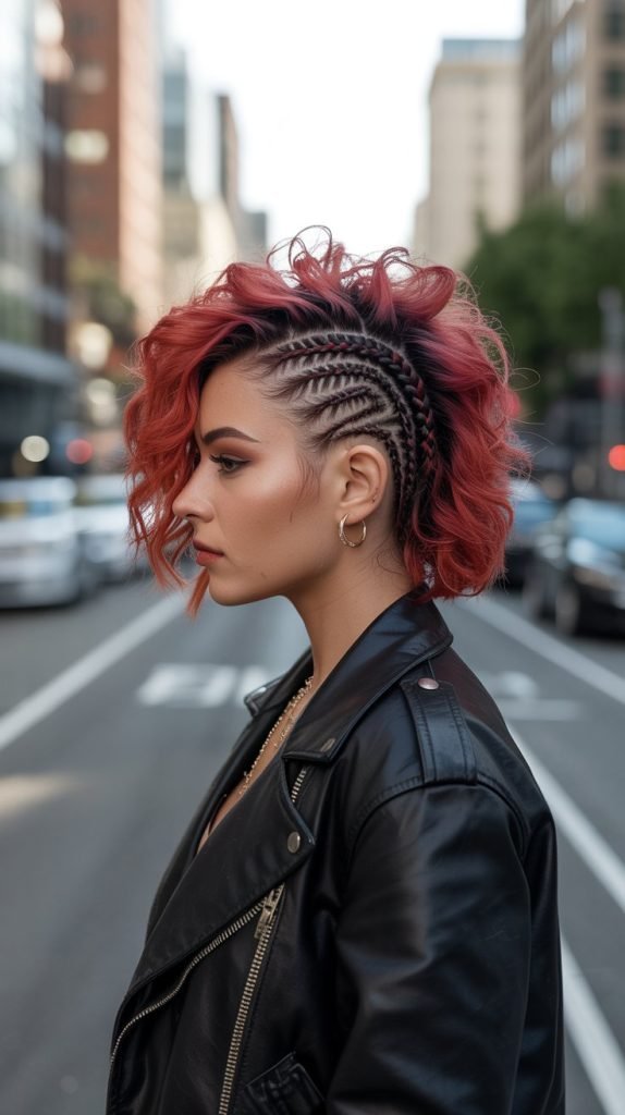 9. Dutch Braid Mohawk