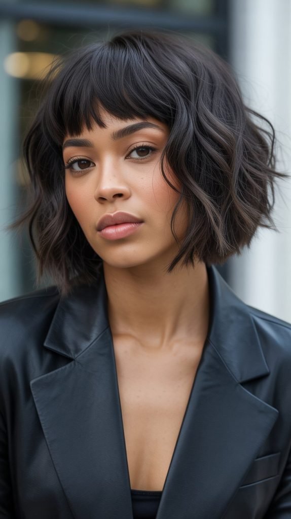 23. Choppy Bob with Bangs