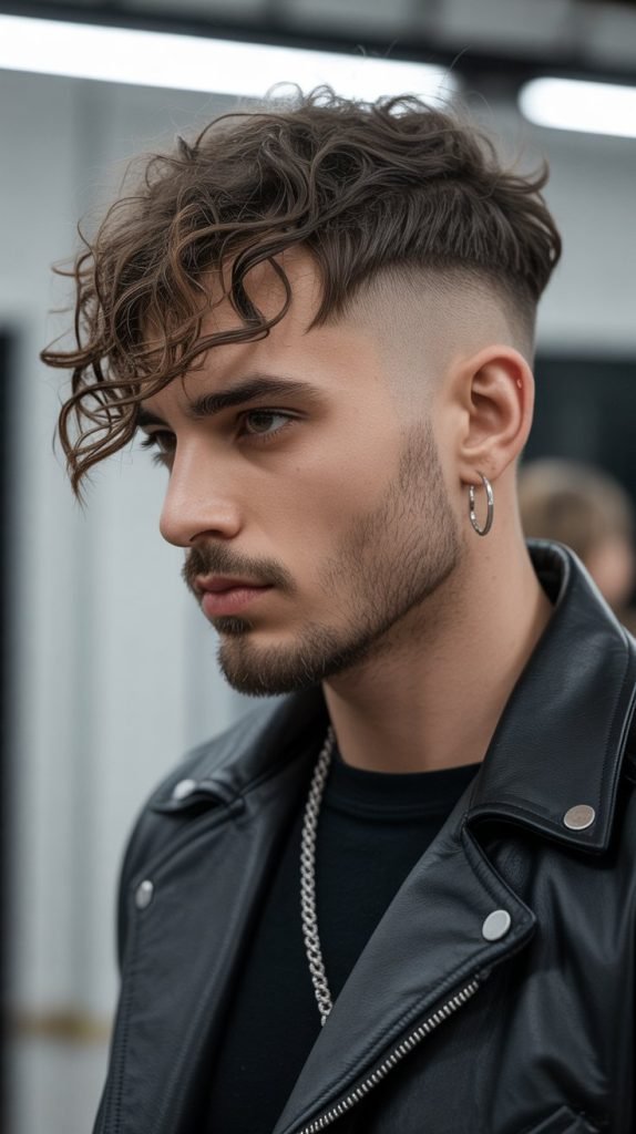 Curly Disconnected Undercut