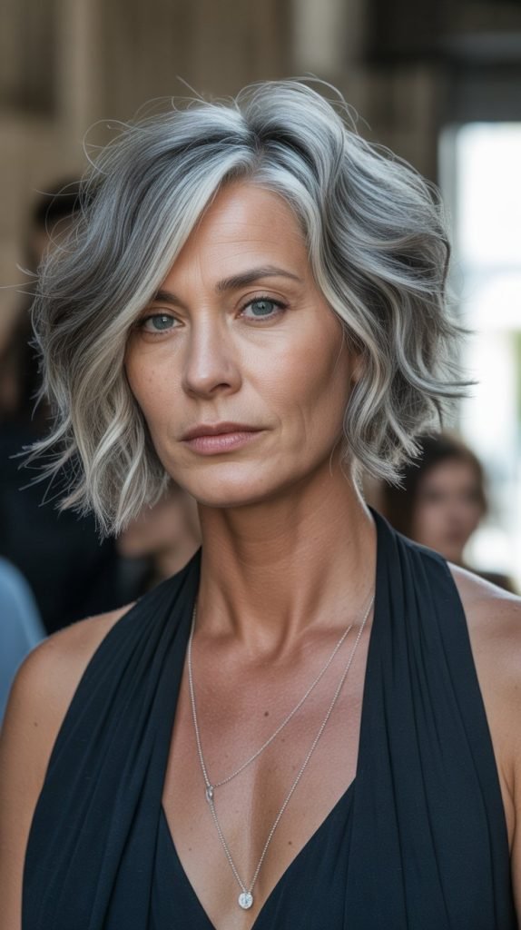 13. Chin Bob with Razored Texture