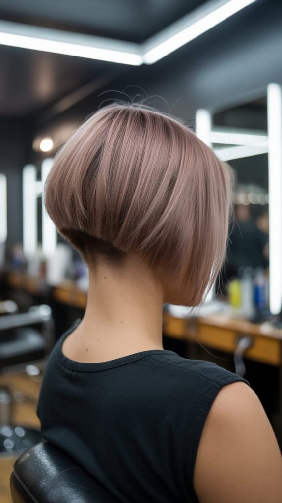 3. Stacked A-Line Bob with Undercut